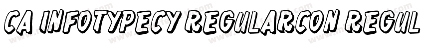 CA InfoTypeCY RegularCon Regular字体转换